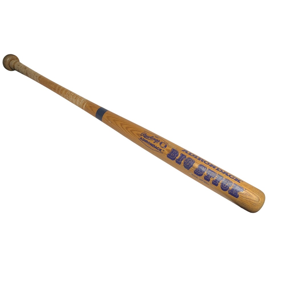 Rawlings Adirondack Big Stick Wood Official Softball Bat 181F Natural Blue